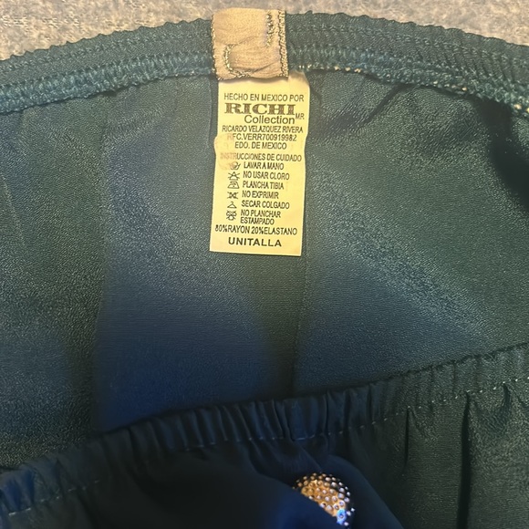 Richi blouse color green long sleeve size unitalla - Picture 11 of 12